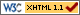 Valid XHTML 1.1